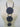 Triple Disc Necklace with horn Metallic Grey-0