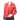 WOMEN'S RED LEATHER BIKER JACKET: ELBA-1