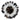 Juju Hat White with Dark Brown Center & Edge (Bamileke Headdress)-0