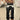 Black Star-Printed Hip Hop Jeans