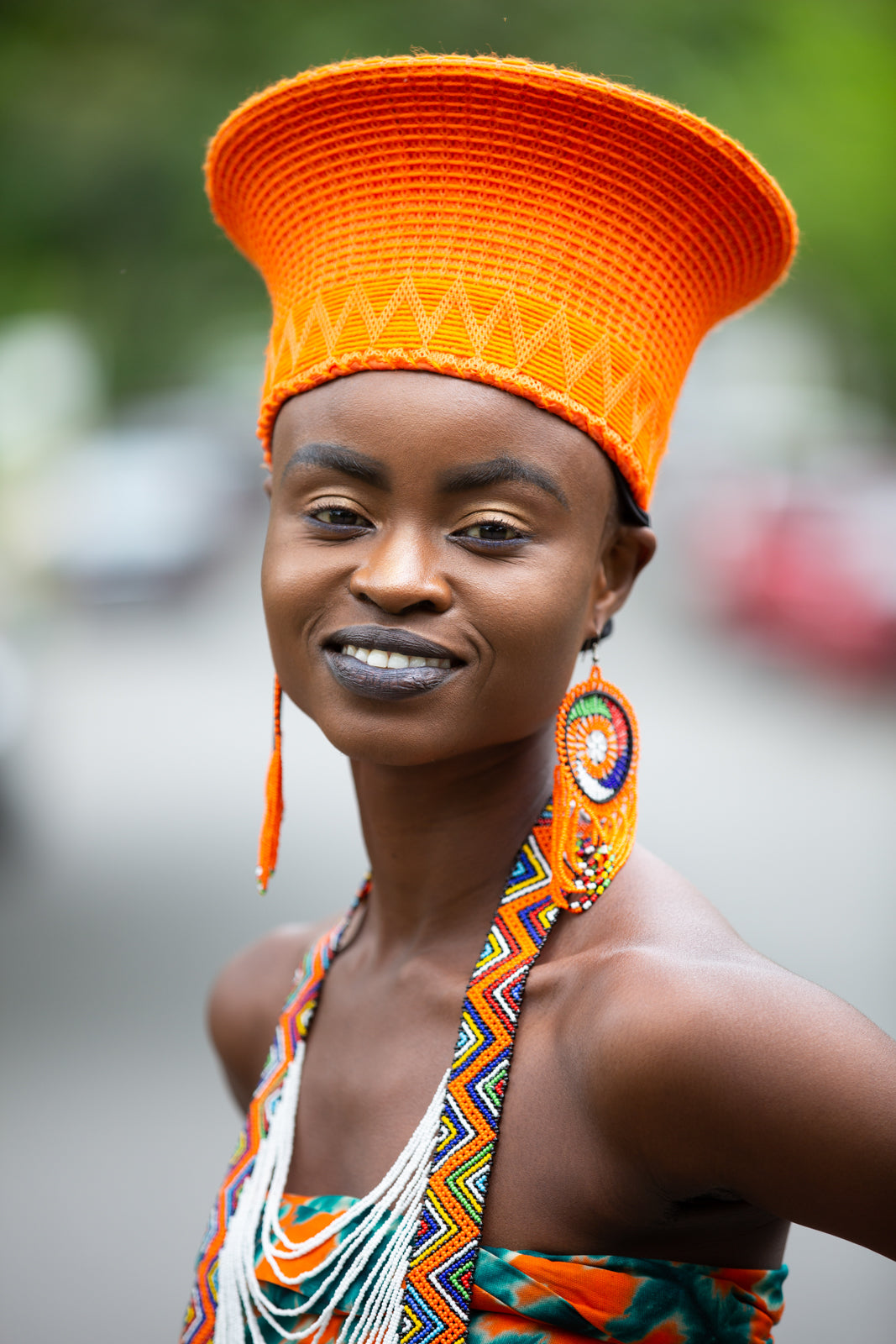 Zulu Narrow Basket Hat - Assorted Colors | Handmade in South Africa-0