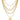 5 Layer Chain Crystal Moon Medallion Necklace-0