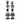 Beaded Namji Doll 506 | Black & White Set of 2-0