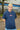 Short Sleeved T-shirt in Navy With Futuristic Logo Embroidery-0