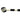 Ndebele Beaded Walking Stick | Black & White-1