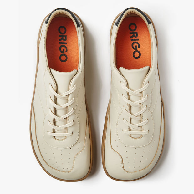 The Retro Sneaker for Men | Natural Leather-1