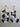 Maasai Round Two Tier Earrings - Black & White-0