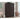 FarmHouse Espresso Oak Sliding Doors Garment Rod Wardrobe Armoire-1