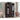 FarmHouse Espresso Oak Sliding Doors Garment Rod Wardrobe Armoire-2