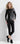 Sleek Womens Long Sleeve Leather T Shirt-0