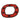 Maasai Square Beaded Bangle 12 - Black & Red-0