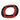 Maasai Square Beaded Bangle 13 - Black & Red-0