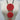 Triple Disc Necklace with Horn Red-0