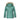 Womens Selina Puffer Leather Jacket with Fur Hoodie (Cyan)-3