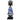 Beaded Namji Doll 06 Speckled Blue & White-0