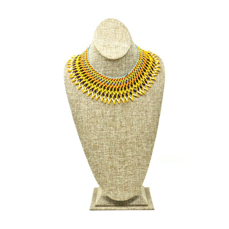 Yulita Short Beaded Collar Necklace 03-1