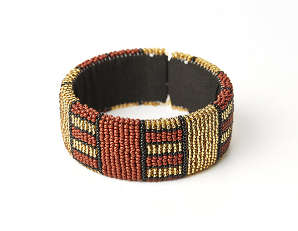 Zulu Beaded Cuff Bangle 10-0