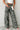 Green Camo Denim Cargo Wide Leg Pants - Street Rider Apparel
