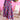 Abstract Geometric Print Long Sleeve High Waist Dress-0