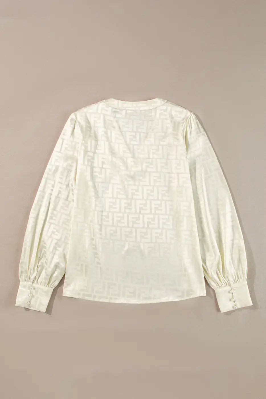 Abstract Jacquard Bishop Blouse-3