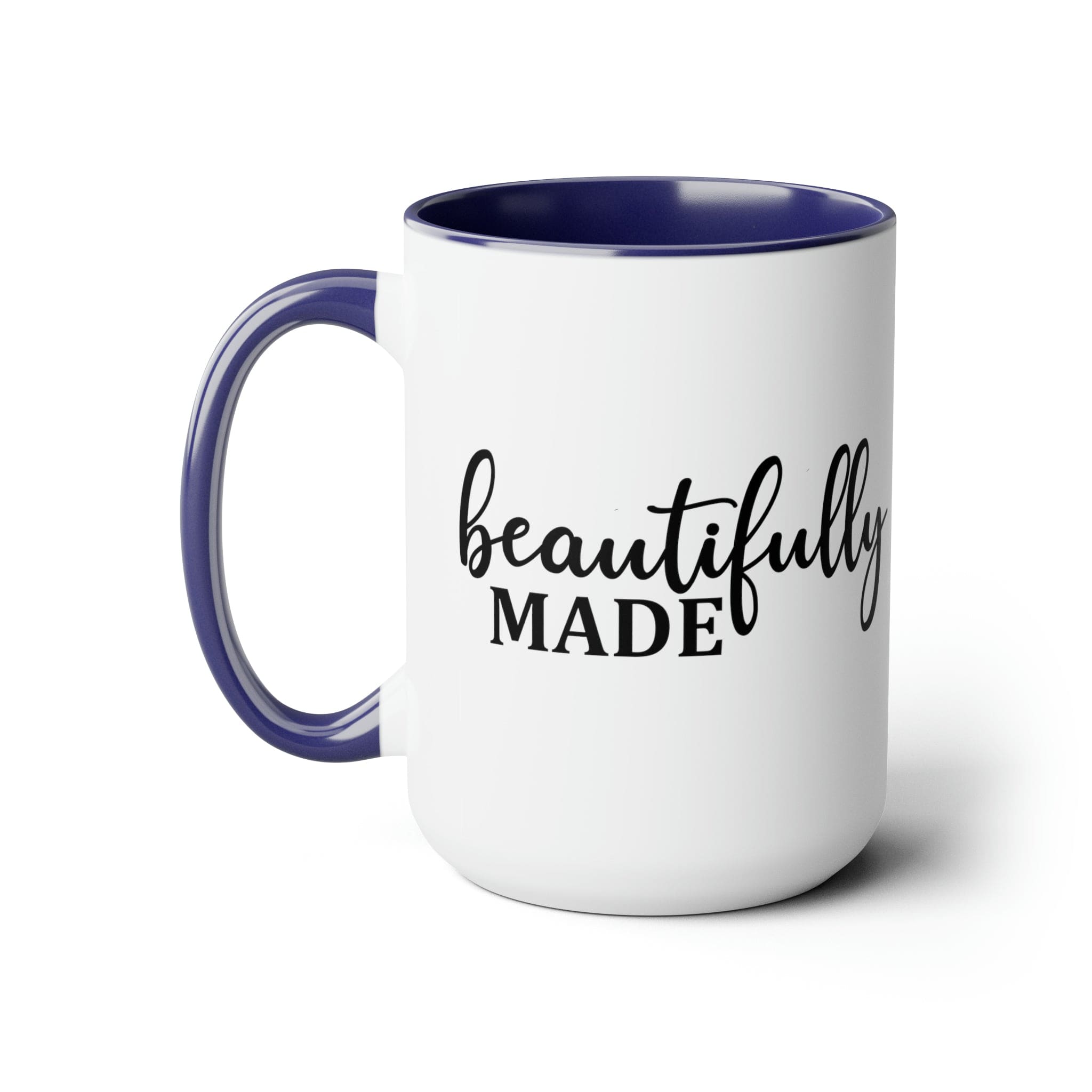 Accent Ceramic Coffee Mug 15oz - Beautifully Made - Inspiration Affirmation, Black-2