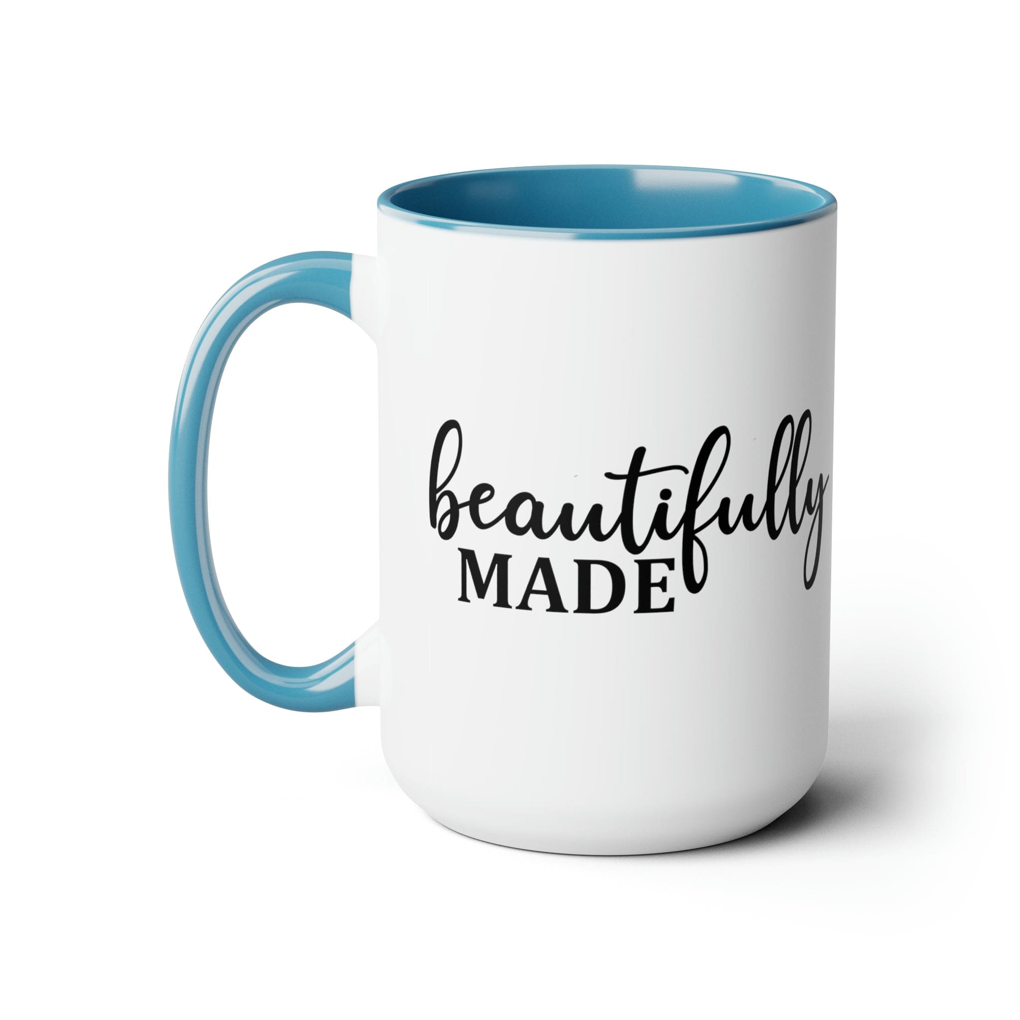 Accent Ceramic Coffee Mug 15oz - Beautifully Made - Inspiration Affirmation, Black-1