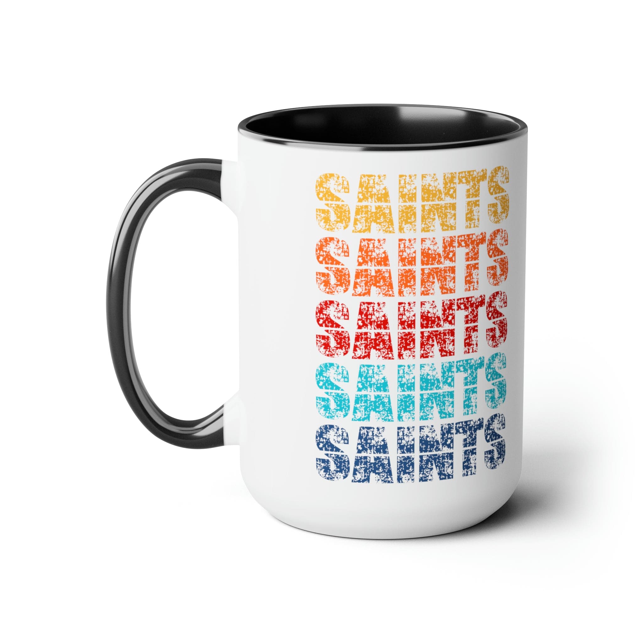 Accent Ceramic Coffee Mug 15oz - Saints Colorful Art Illustration-0