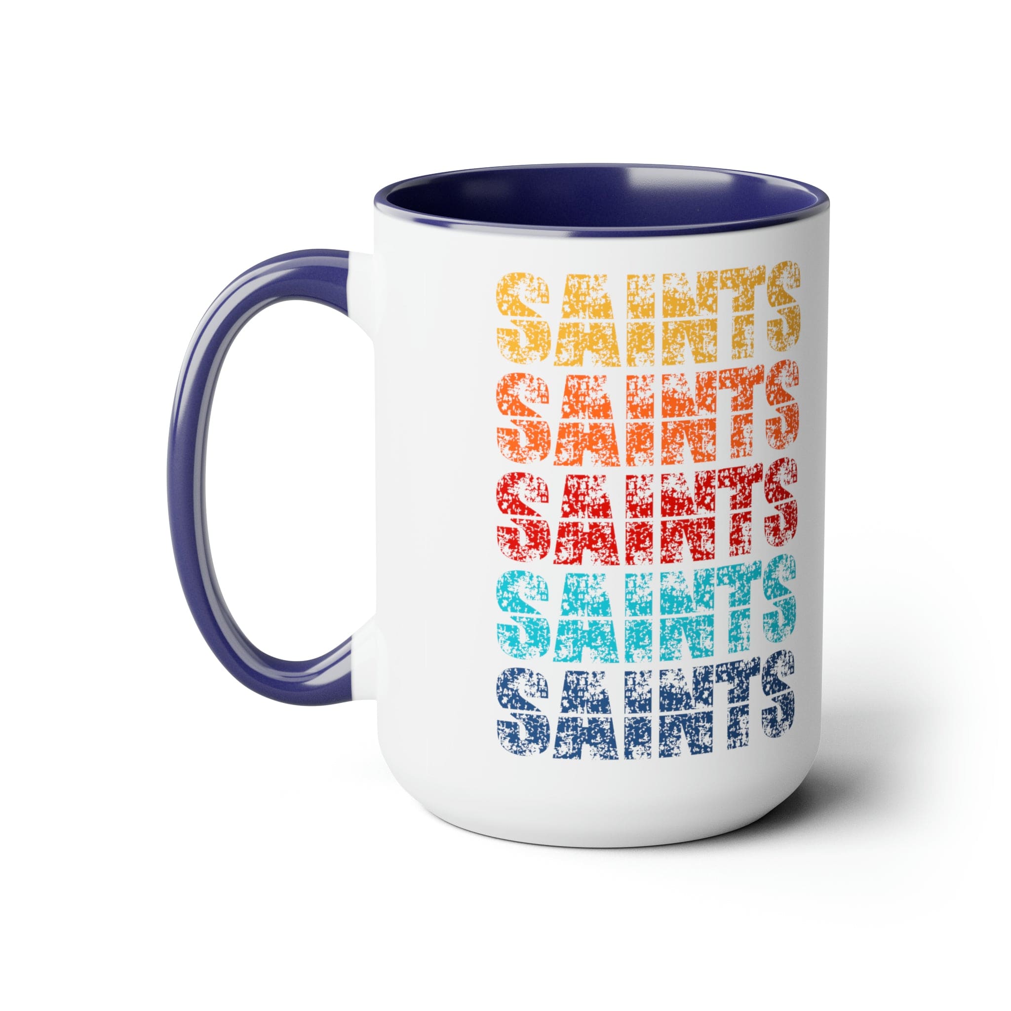 Accent Ceramic Coffee Mug 15oz - Saints Colorful Art Illustration-2