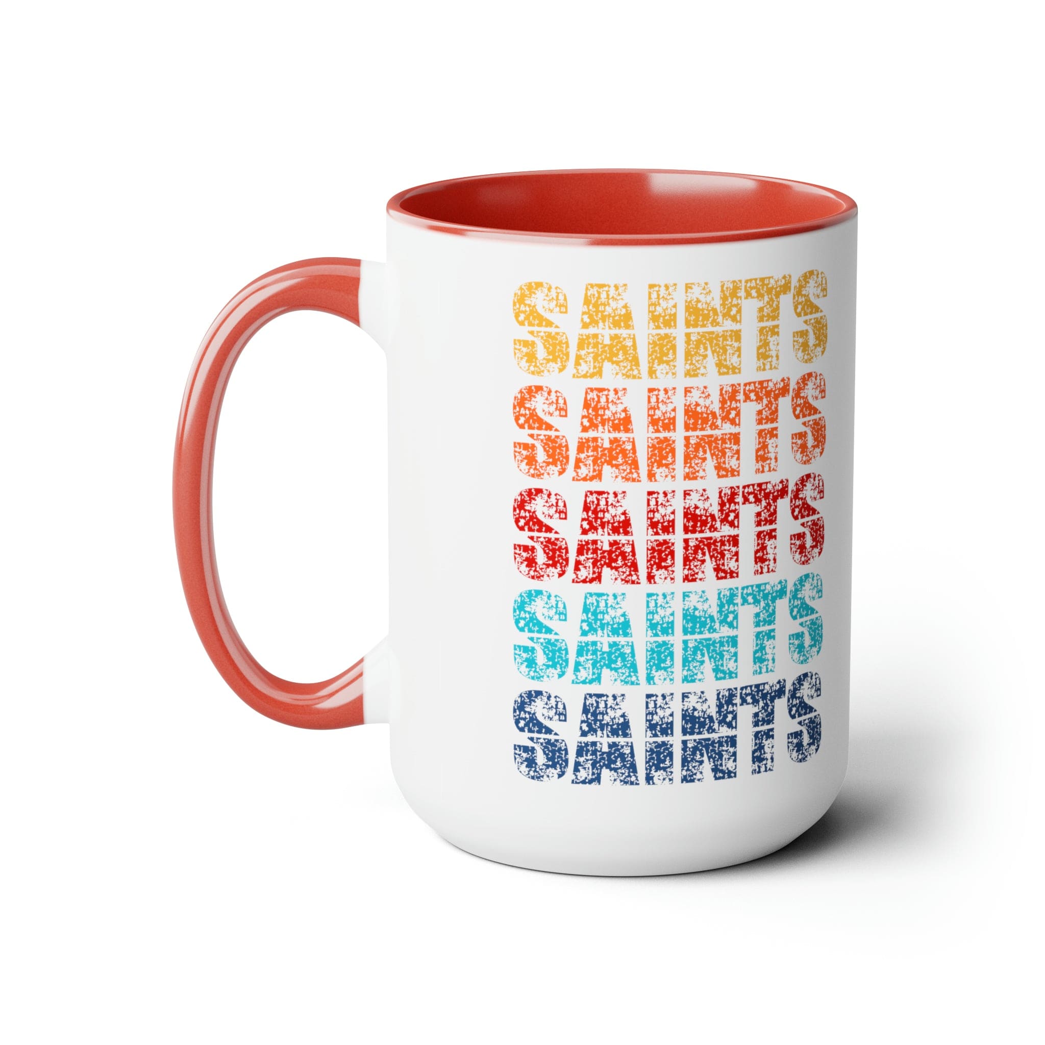 Accent Ceramic Coffee Mug 15oz - Saints Colorful Art Illustration-4