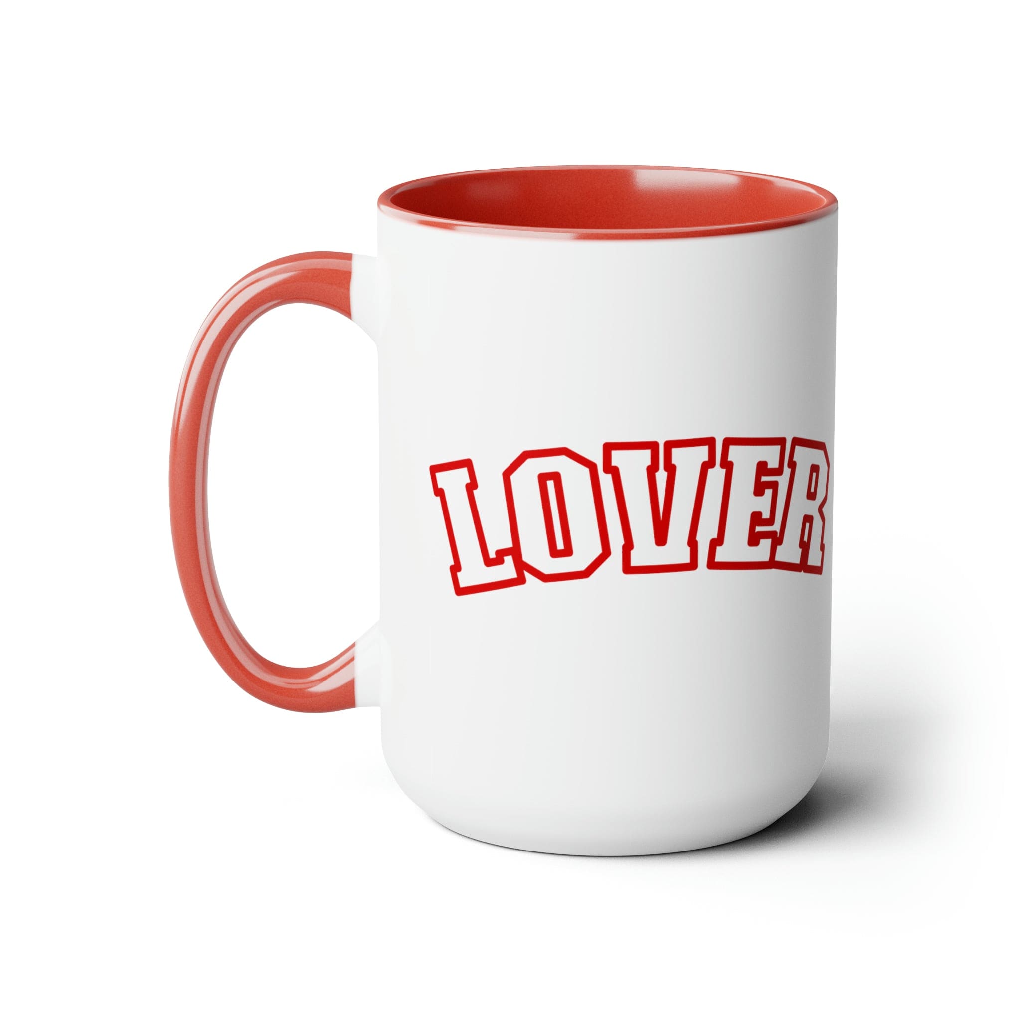 Accent Ceramic Coffee Mug 15oz - Say It Soul Lover, Red-4