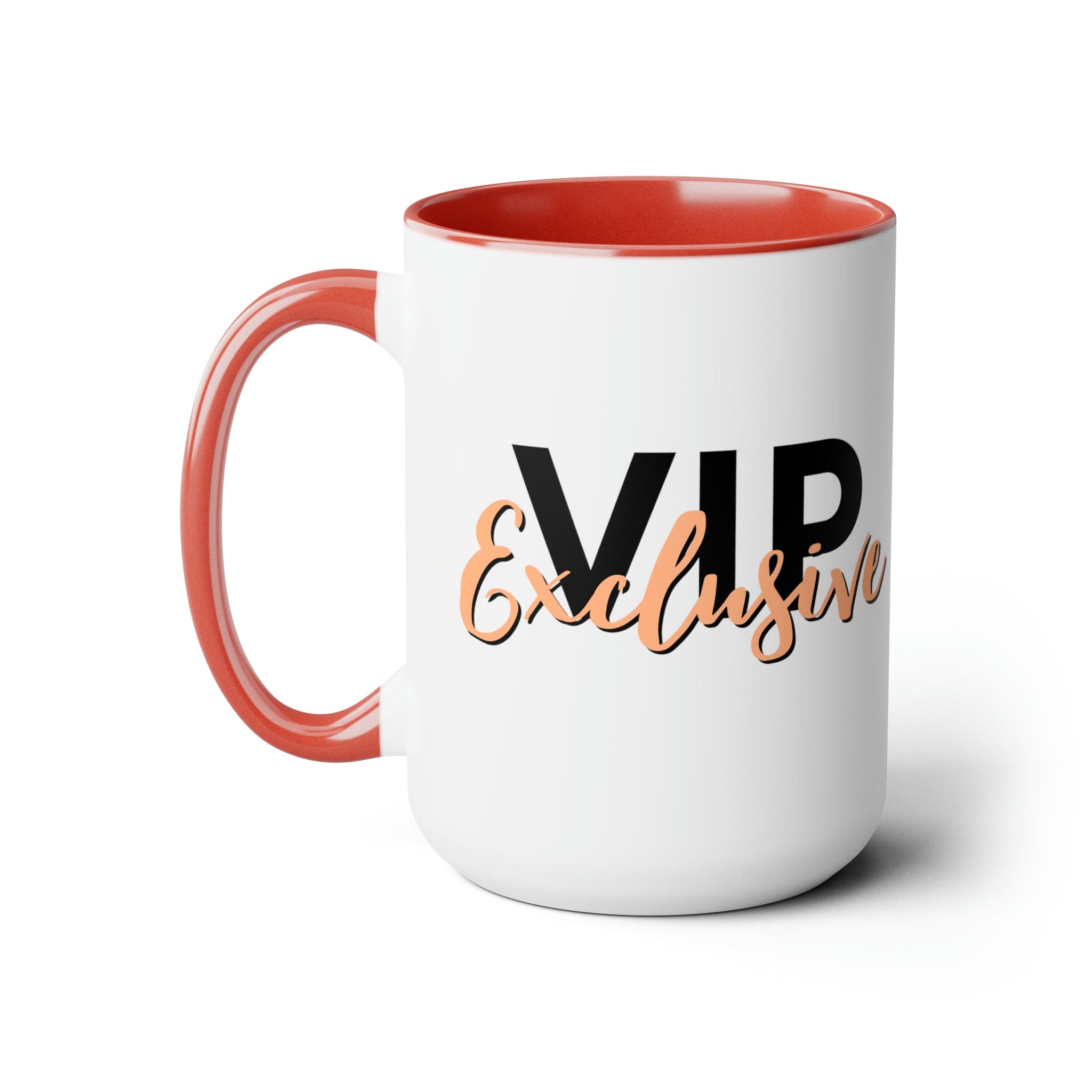 Accent Ceramic Coffee Mug 15oz - Vip Exclusive Black And Beige - Affirmation-4