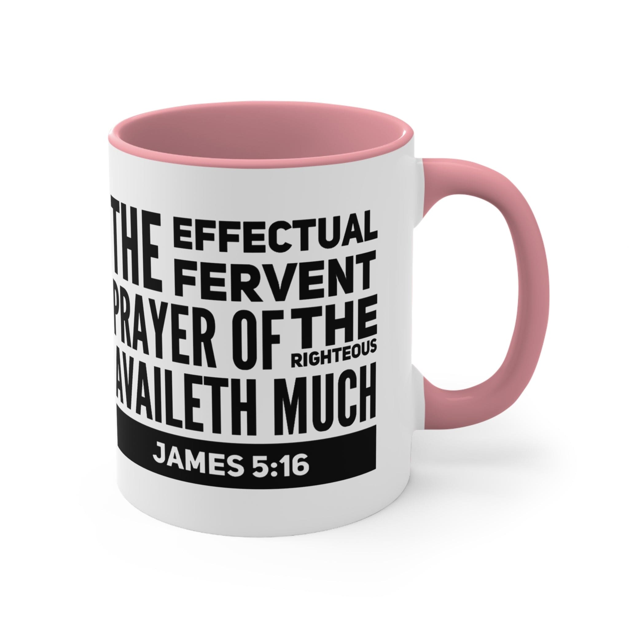 Accent Ceramic Mug 11oz The Effectual Fervent Prayer Black Illustration-3