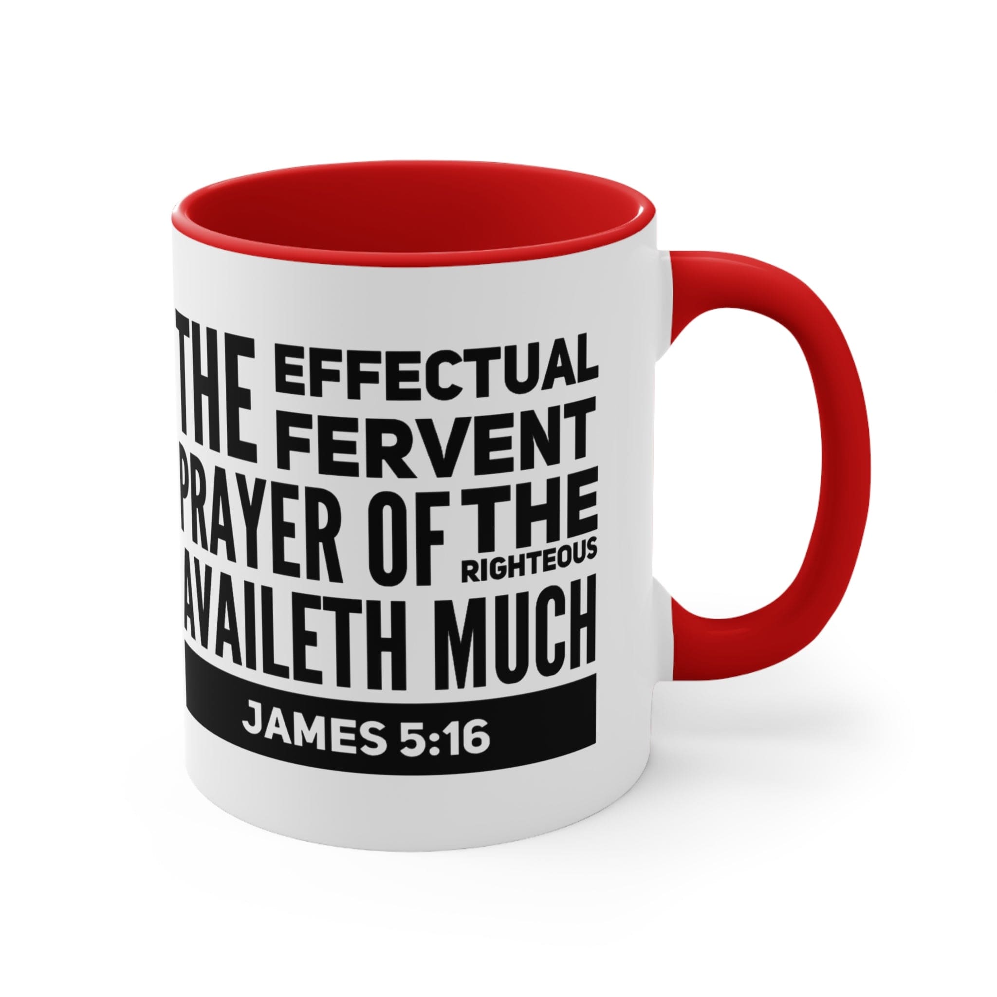 Accent Ceramic Mug 11oz The Effectual Fervent Prayer Black Illustration-4