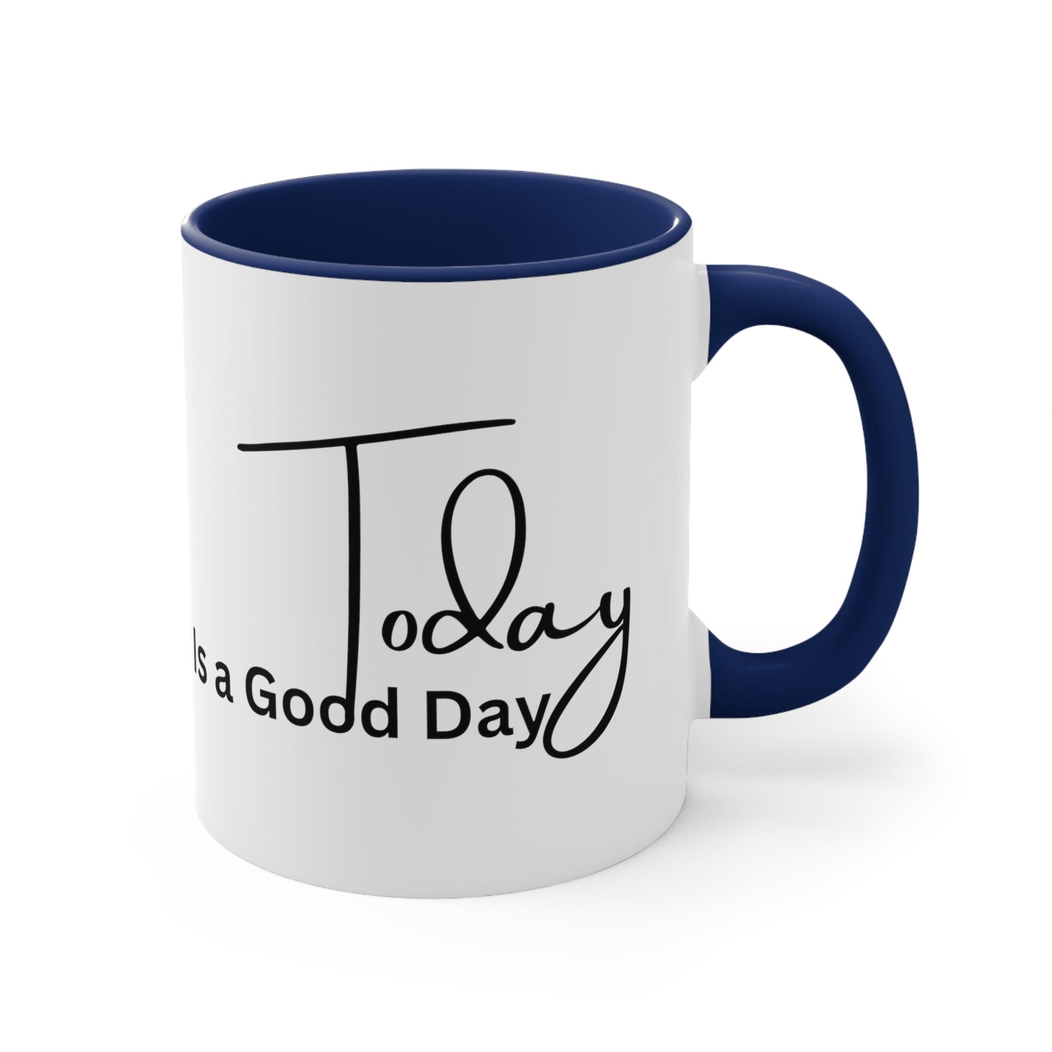 Accent Ceramic Mug 11oz Today Is a Good Day Black Illustration-2