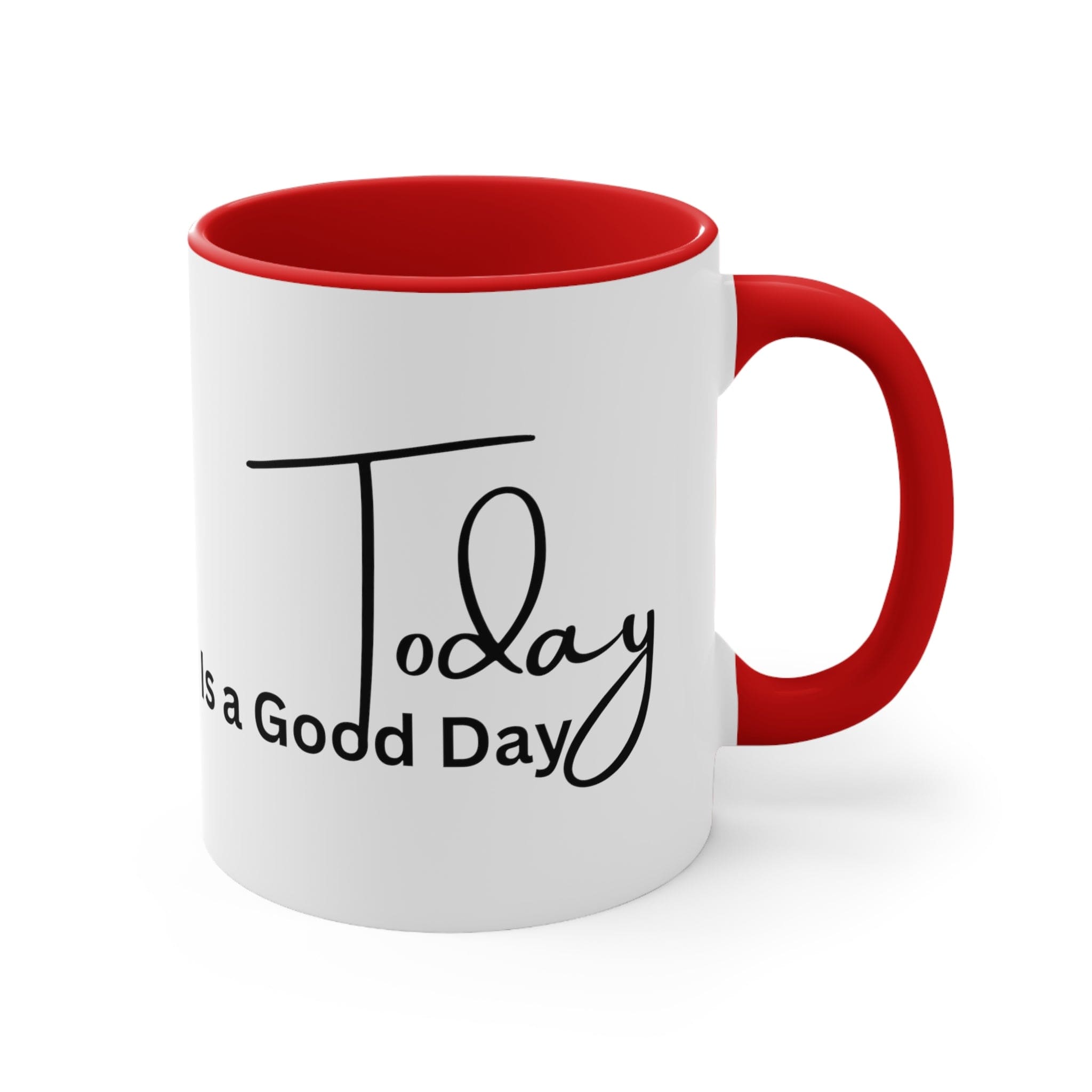 Accent Ceramic Mug 11oz Today Is a Good Day Black Illustration-4