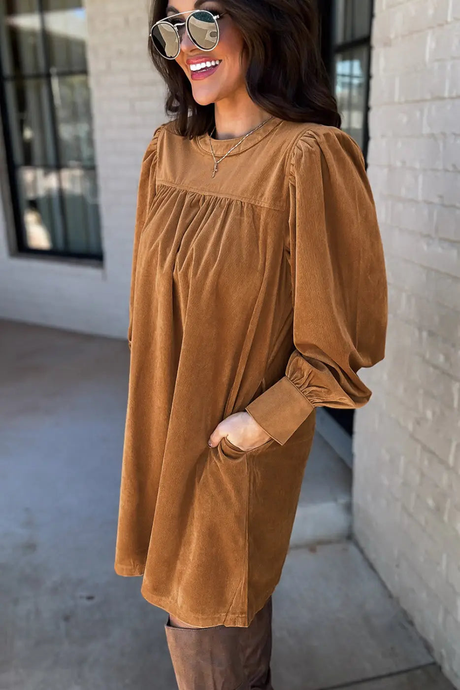 Amber Sands Corduroy Dress-2