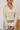 Apricot Ribbed Texture Lace Trim V Neck Long Sleeve Top-0
