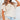 Apricot Striped Lace Splicing Ruffle Sleeve T-shirt-1