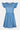 Full Size Ruffled Round Neck Cap Sleeve Denim Dress - Street Rider Apparel