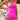 Backless One-Piece Swimsuit - Bright Pink Cut-Out-0