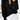 Black Braided Notched V Neckline Puff Sleeve Knitted Sweater-0