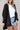 Black Casual Hollowed Knit Dolman Sleeve Cardigan-2