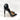 Black Lacquer Leather High Heels Stiletto Shoes-0