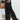 Black Shirred High Waist Plus Size Wide Leg Pants-2