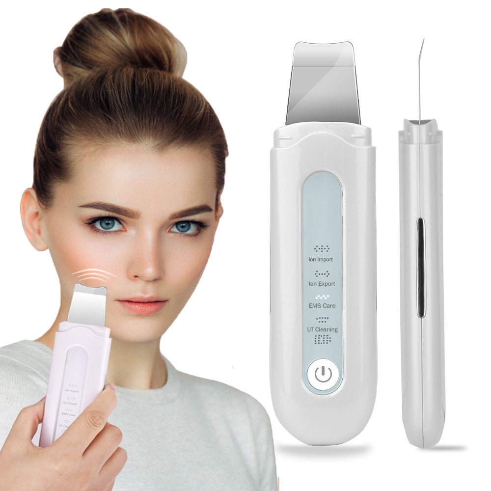 Blackhead Removal Skin Scrubber Ion Vibration Acne Exfoliating Peeling Spatula Ultrasonic Deep Face Cleaning  Pore Cleaner Tool-0