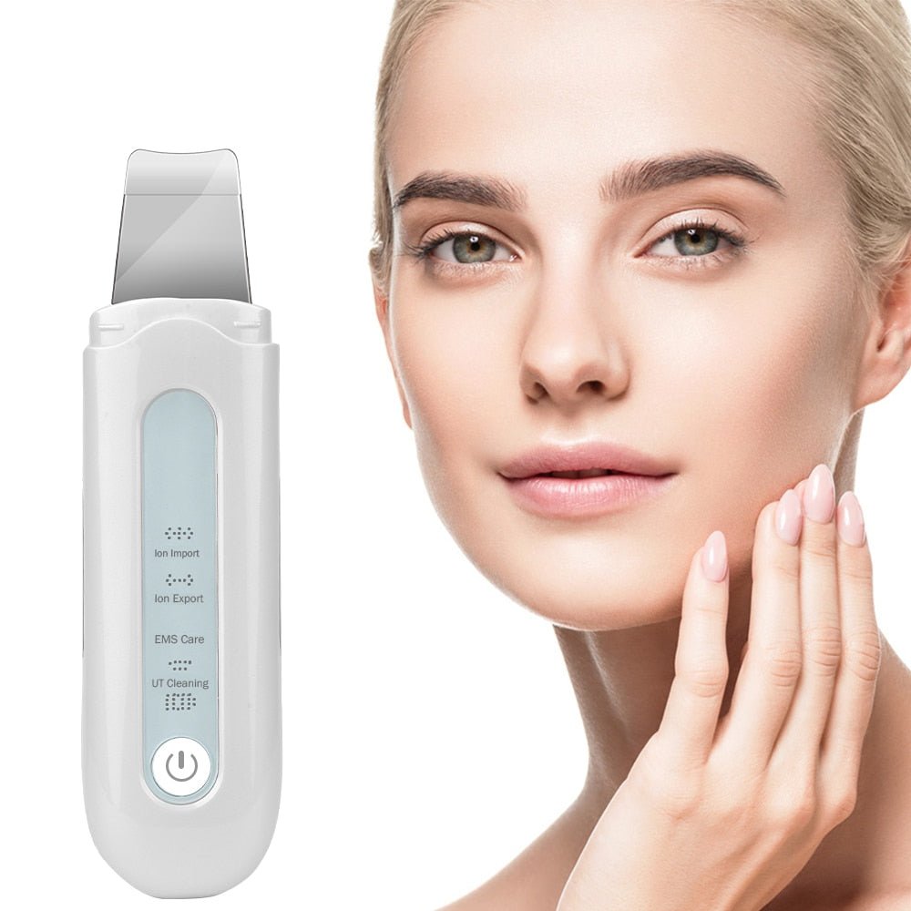 Blackhead Removal Skin Scrubber Ion Vibration Acne Exfoliating Peeling Spatula Ultrasonic Deep Face Cleaning  Pore Cleaner Tool-1