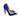 Blue Black Graffiti Suede Stiletto High Heels Shoes-6