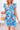 Blue Floral Flutter Sleeve Dress-0