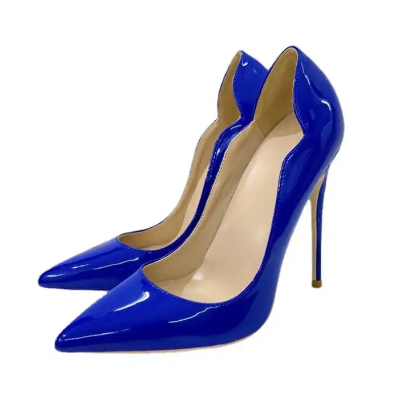 Blue Night Out Stiletto High Heels Shoes-5