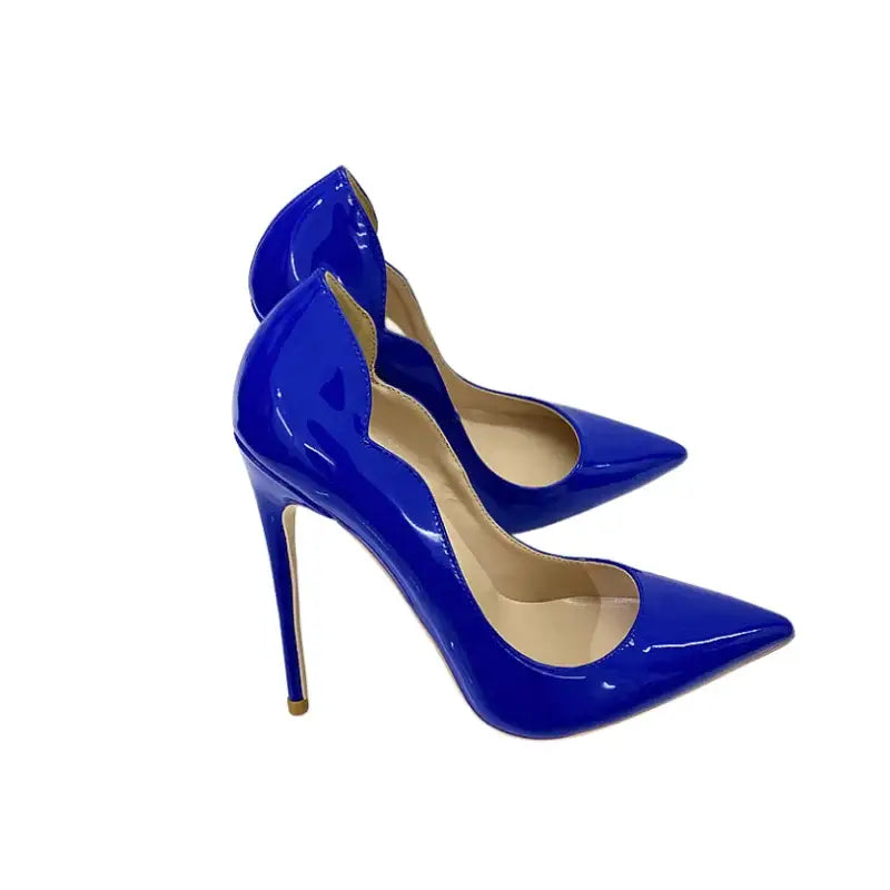 Blue Night Out Stiletto High Heels Shoes-2